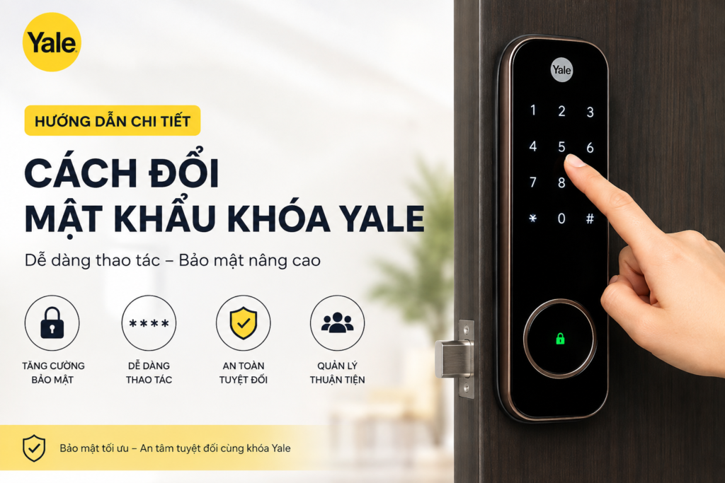 cách đổi mật khẩu khóa yale