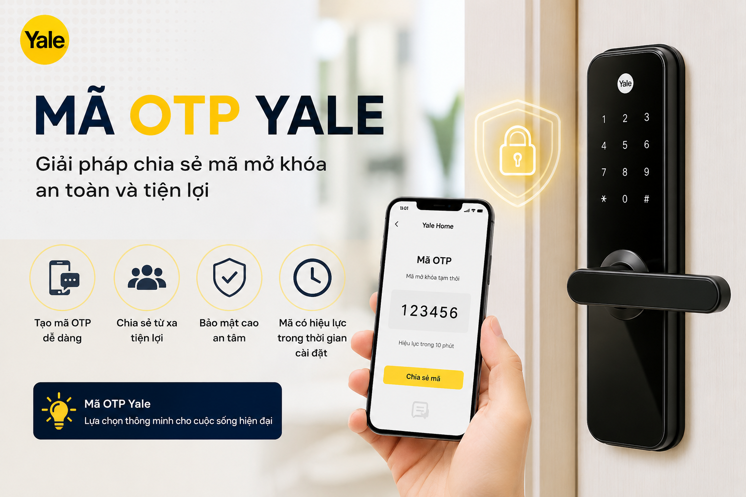 mã otp yale