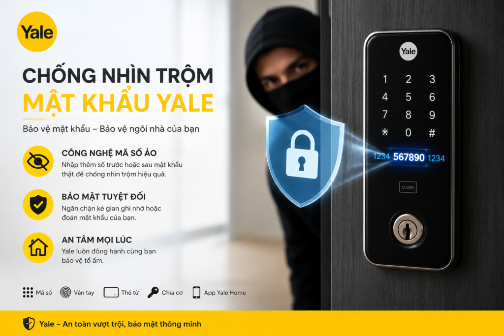 chống nhìn trộm mật khẩu yale