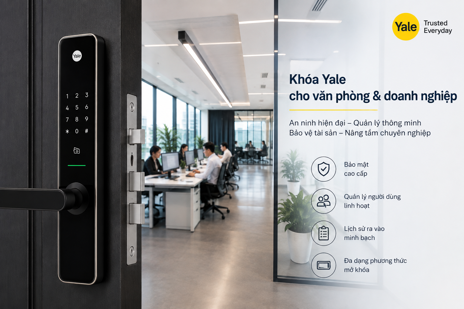 khóa yale cho văn phòng