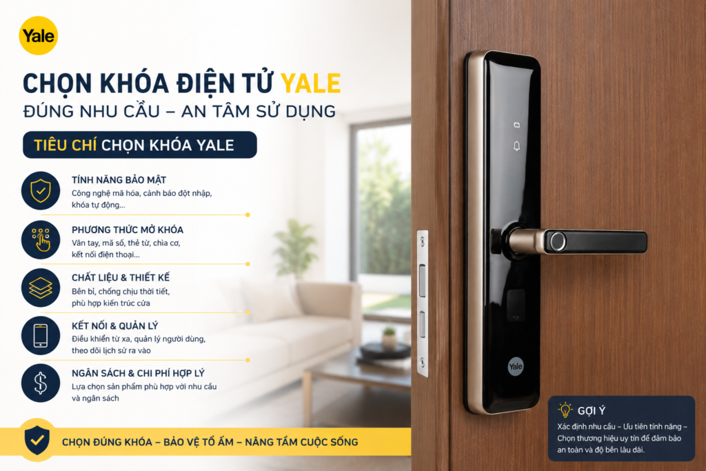 chọn khoá điện tử yale