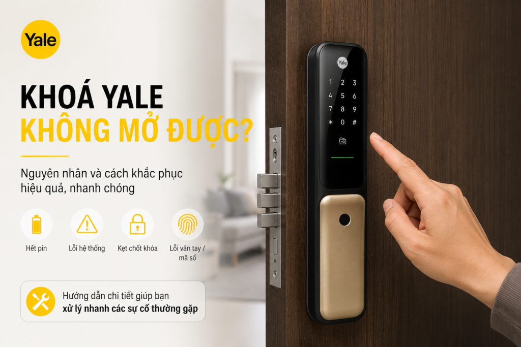 khoá yale không mở được