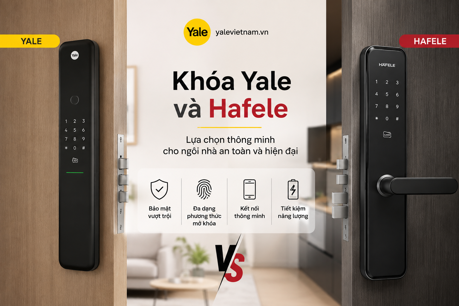 khóa yale và hafele