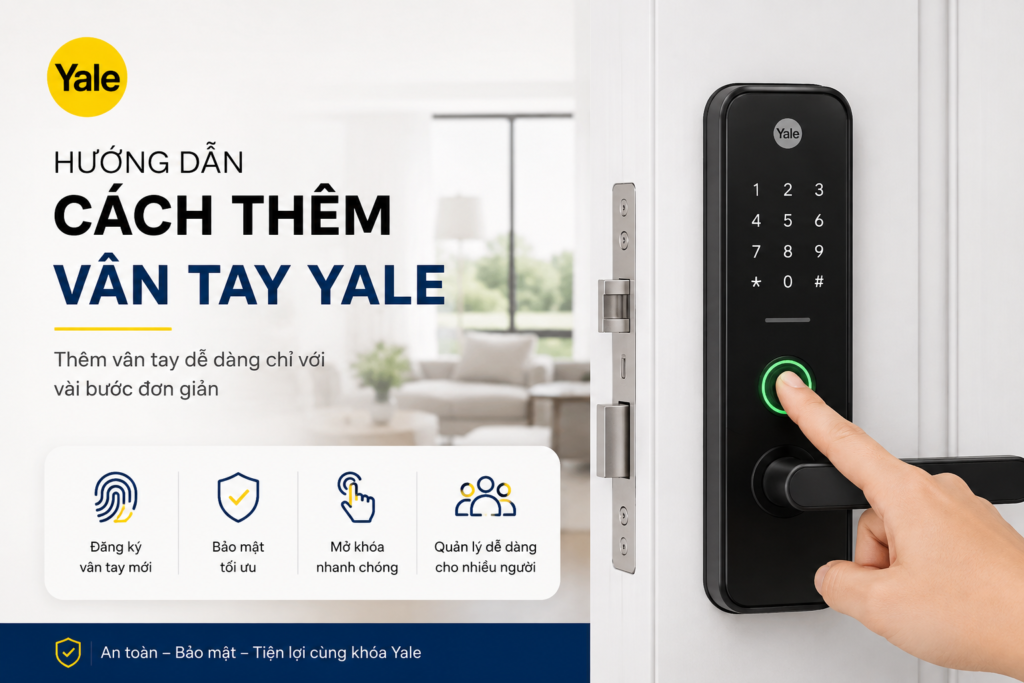 cách thêm vân tay yale