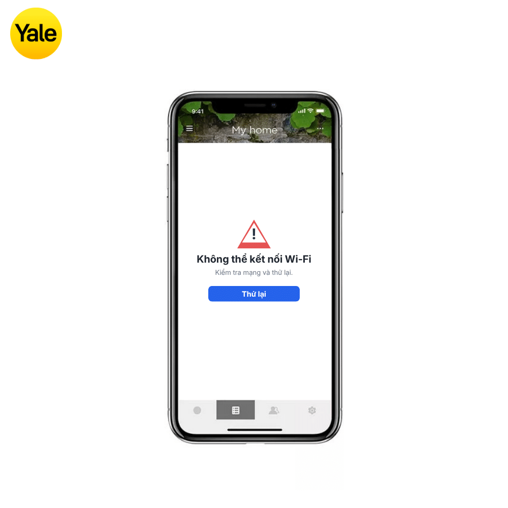 yale home không kết nối Wifi