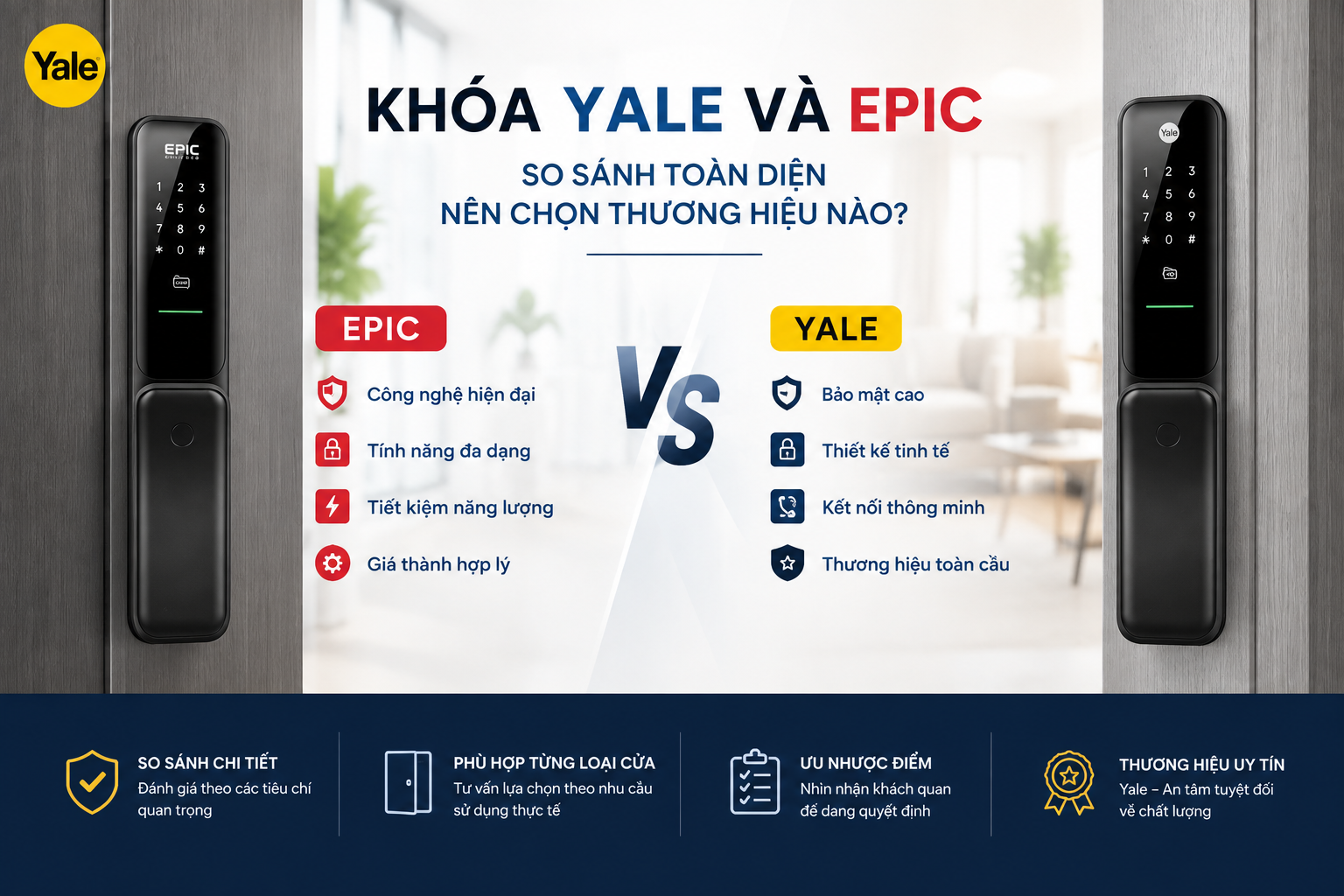 khóa yale và epic