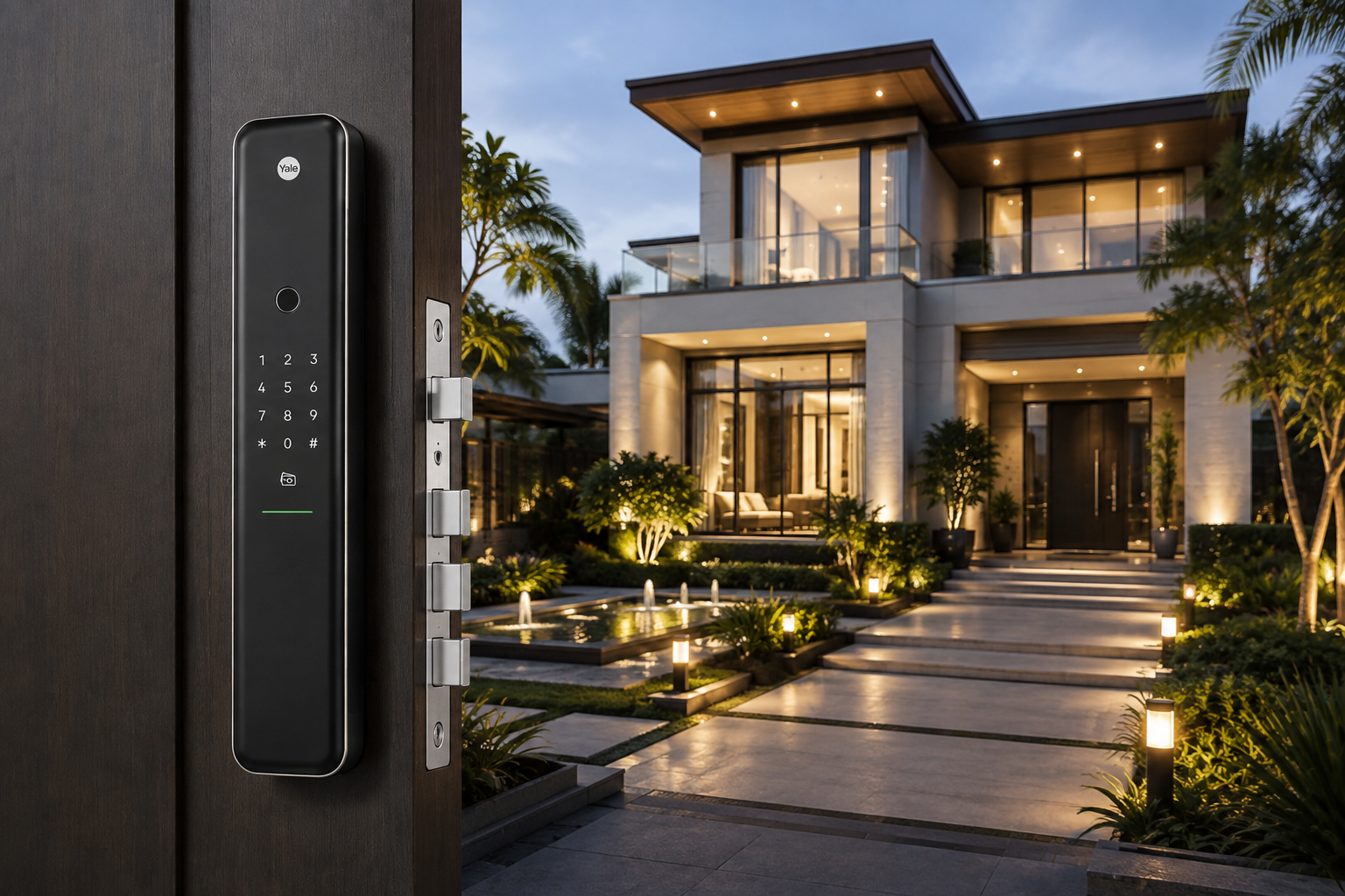 khóa yale cho biệt thự