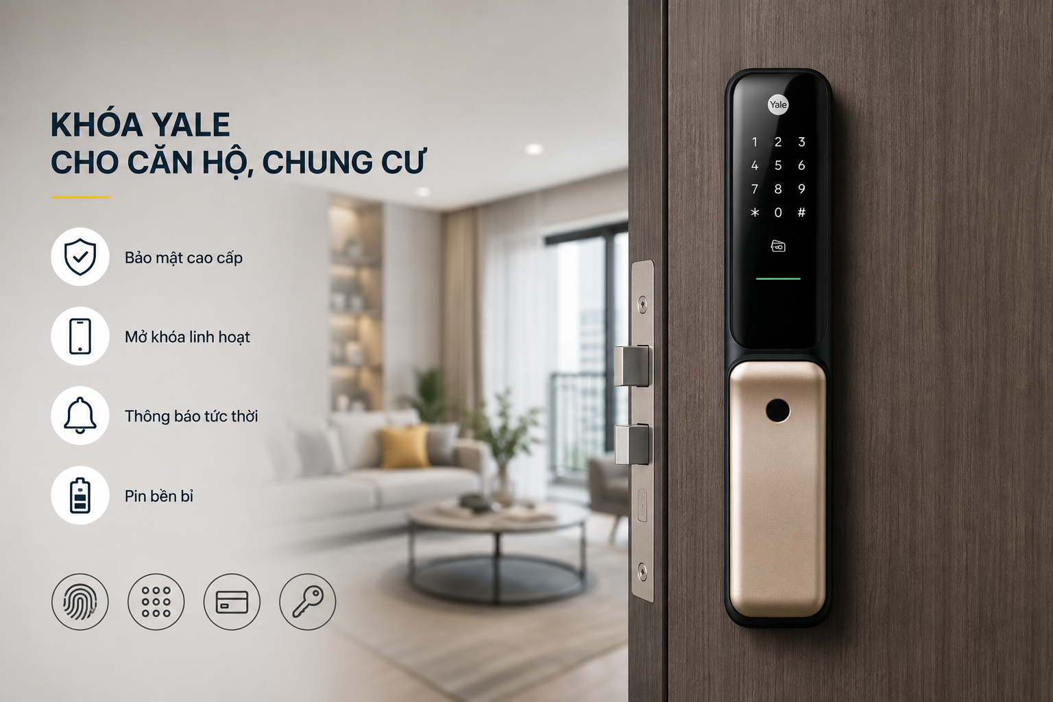 khoá yale cho căn hộ