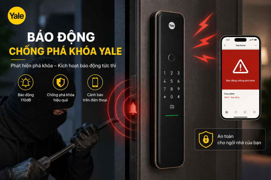 báo động chống phá khóa yale