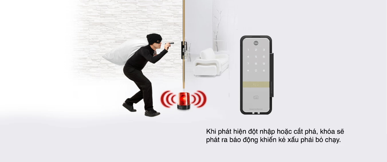 chống nhìn trộm mật khẩu yale