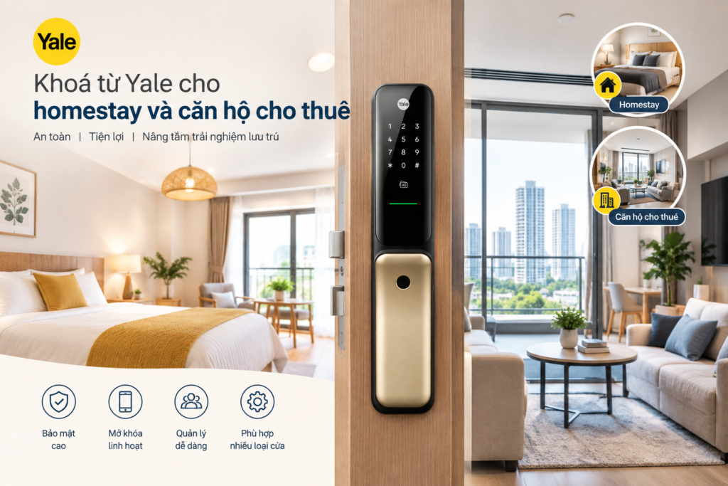 khoá từ yale cho homestay