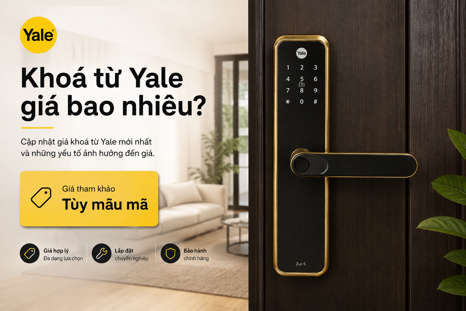 giá khoá từ yale
