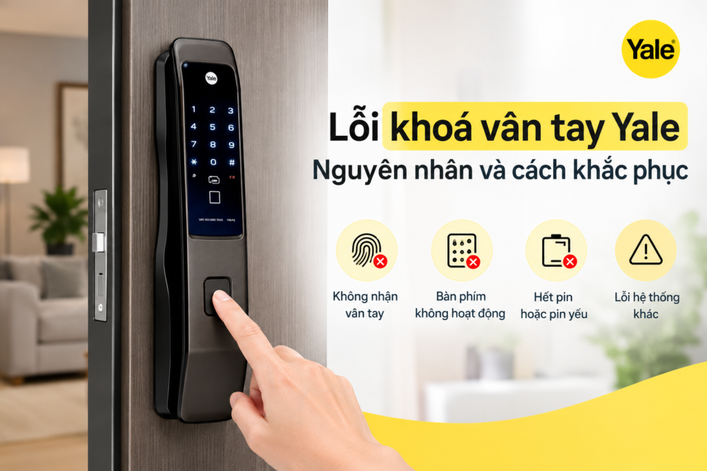 lỗi khoá vân tay yale