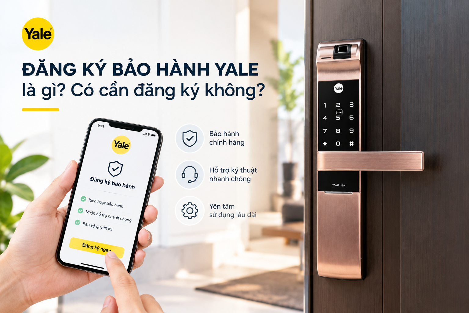 đăng ký bảo hành yale