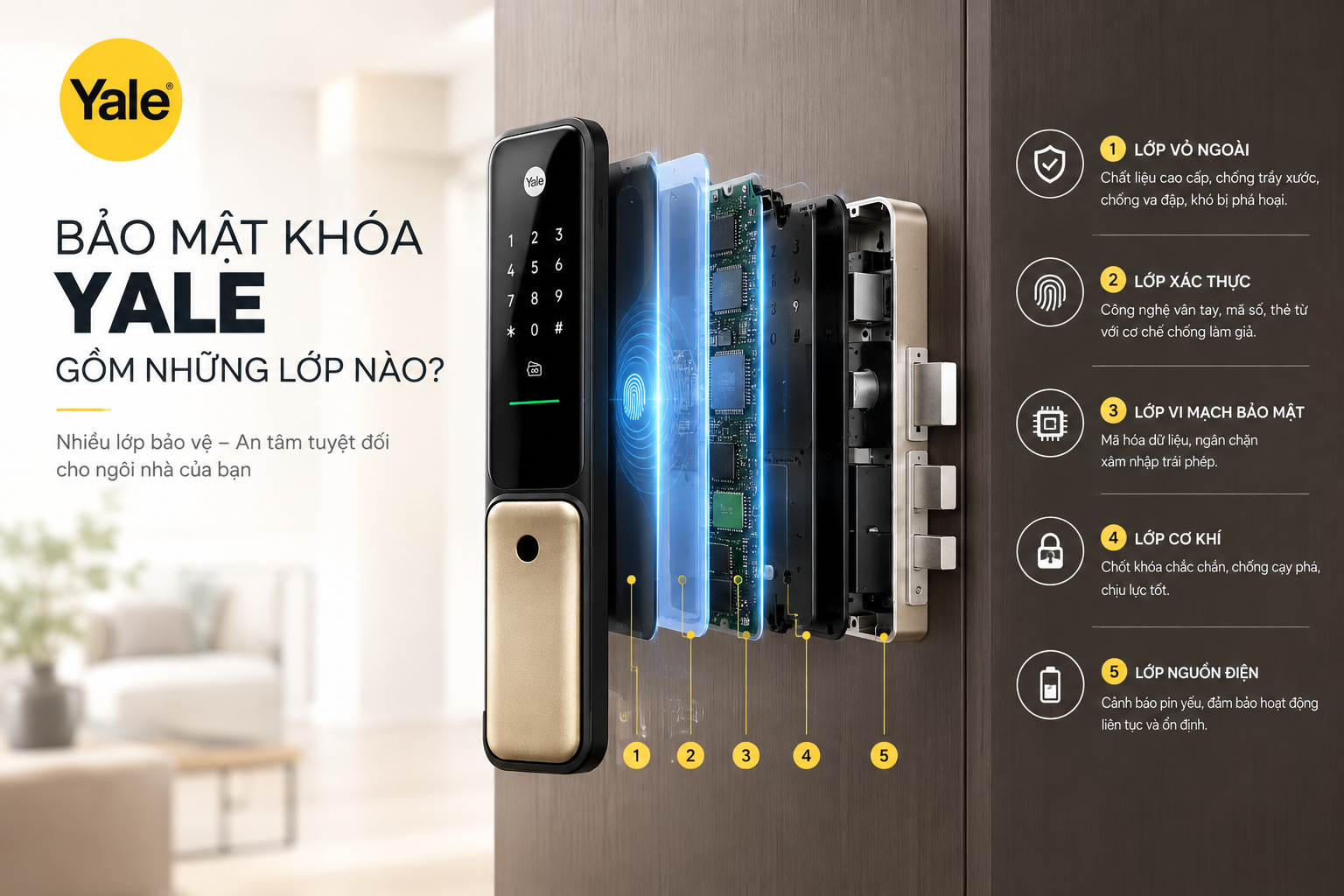 bảo mật khoá yale