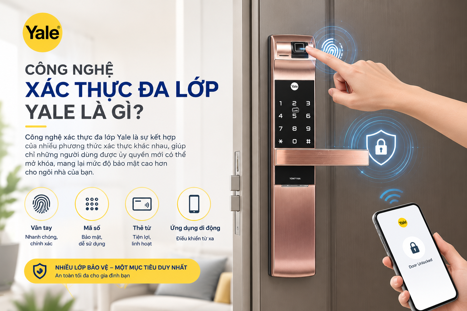 công nghệ xác thực đa lớp yale
