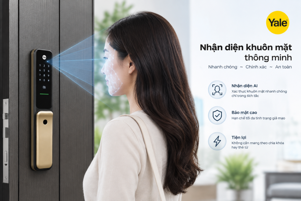 khoá vân tay yale có nhận diện ai không