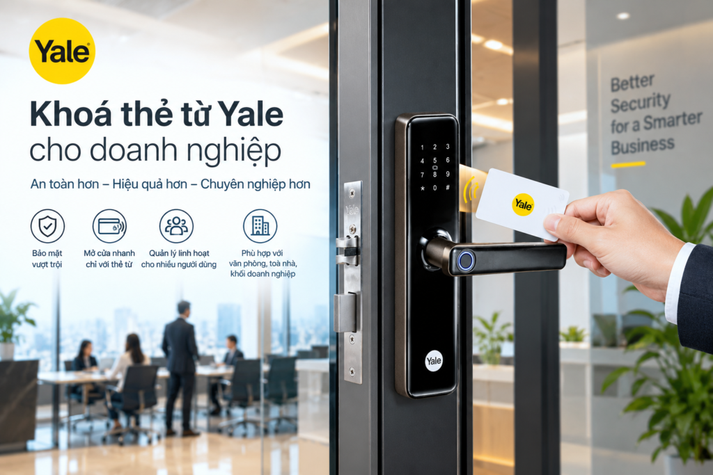 khoá thẻ từ yale cho doanh nghiệp