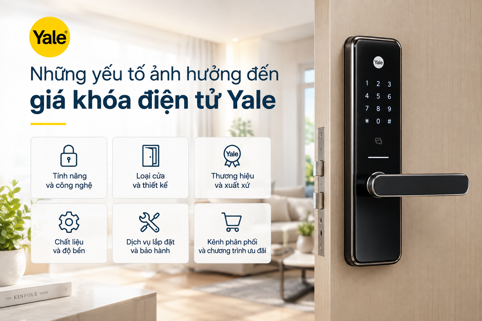 giá khoá điện tử Yale
