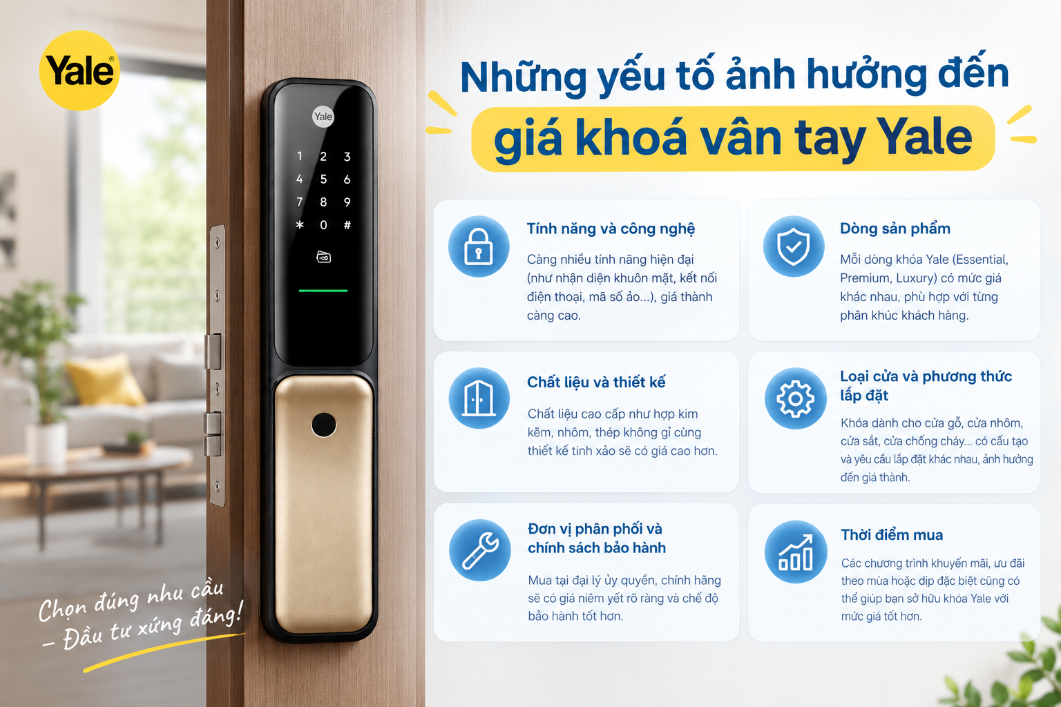 giá khoá vân tay yale