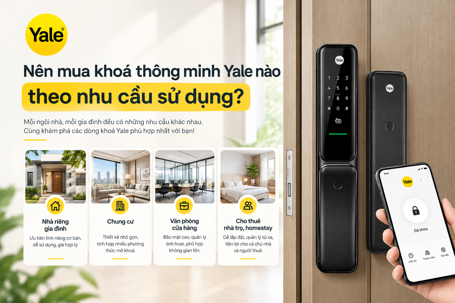 khóa thông minh yale có tốt không