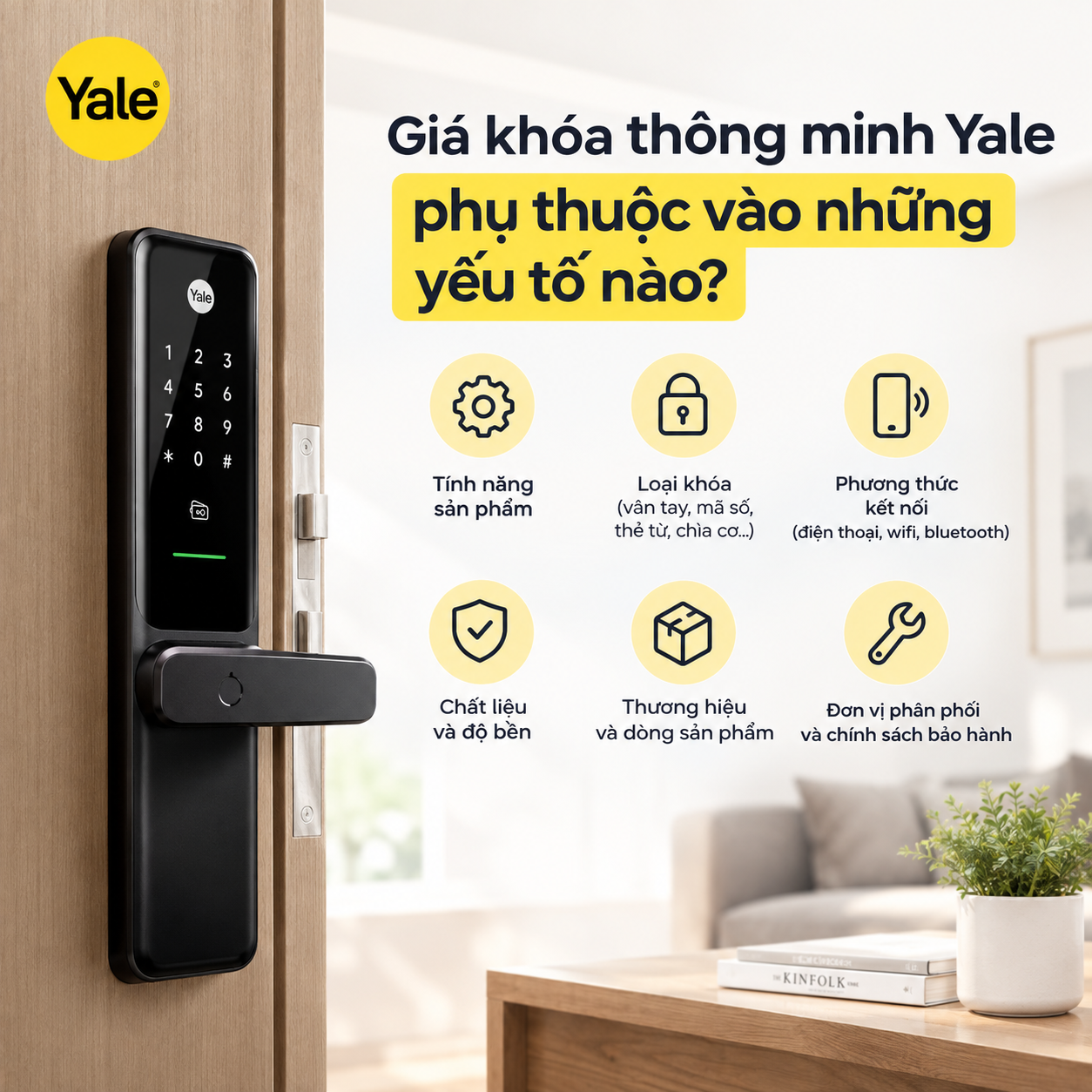 giá khóa thông minh yale