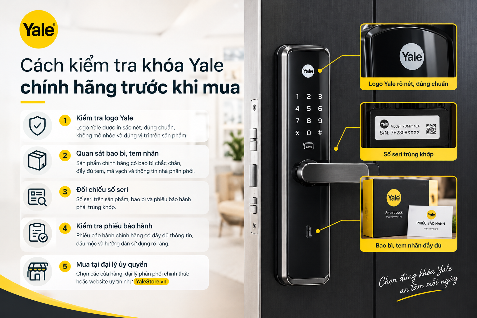 mua khóa yale chính hãng