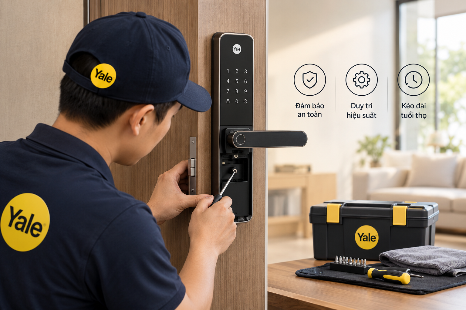 bảo trì khóa yale