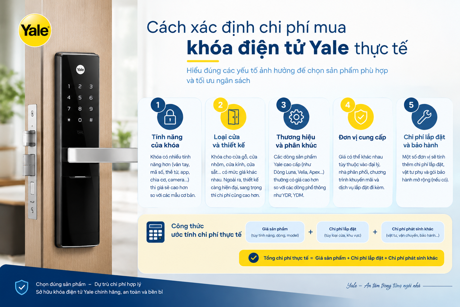 giá khoá điện tử Yale