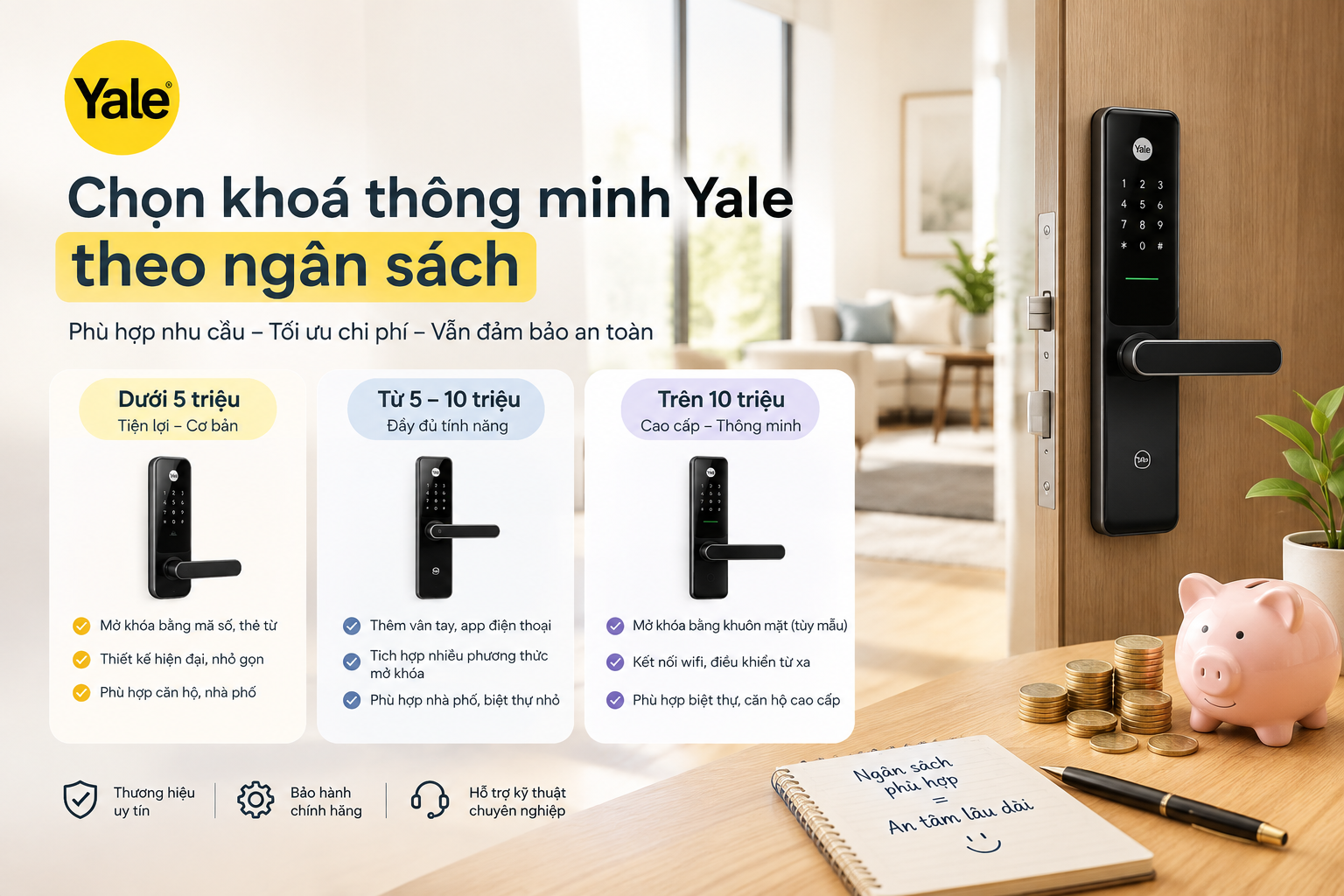 giá khóa thông minh yale