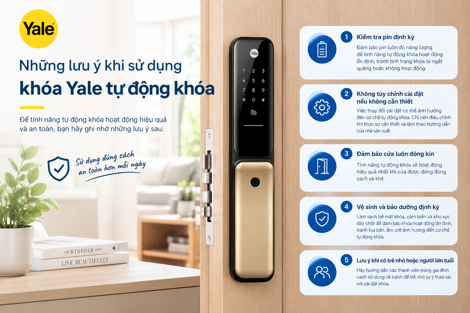 khoá tự động yale