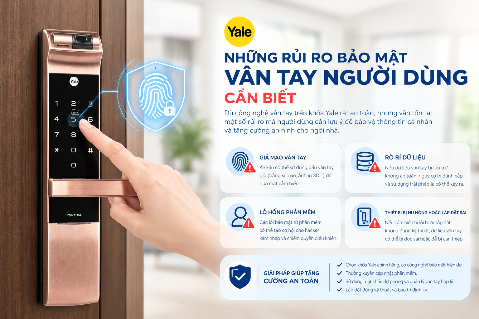 bảo mật vân tay yale