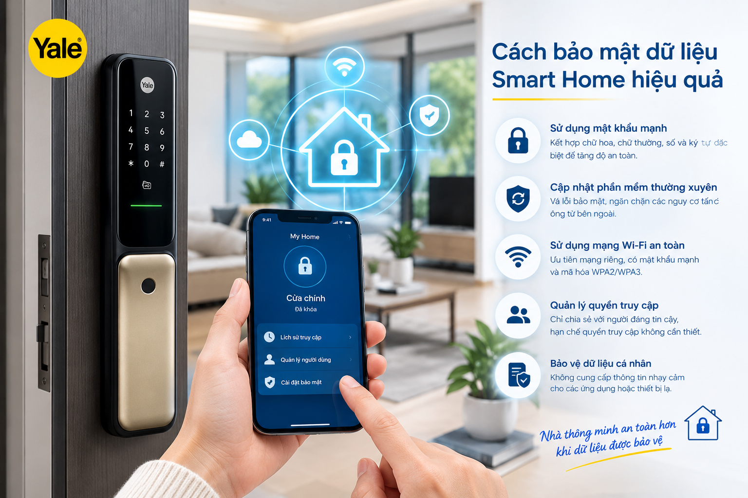 bảo mật dữ liệu nhà thông minh