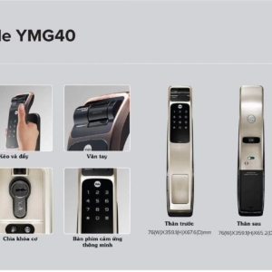 KHÓA VÂN TAY YALE YMG 40 SILVER
