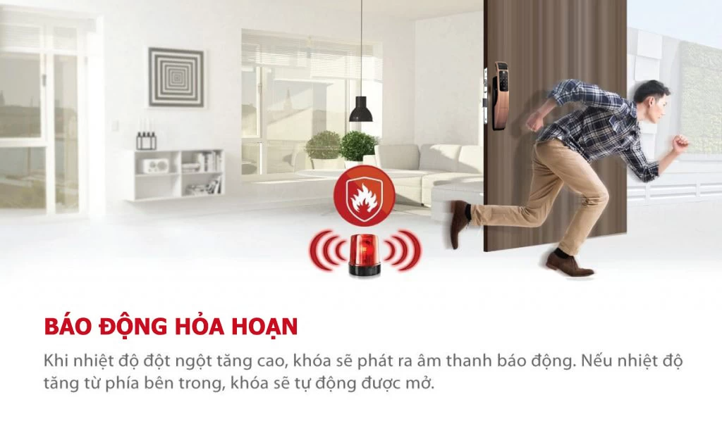 KHÓA CỬA YALE YMG 40 RED-BRONZE