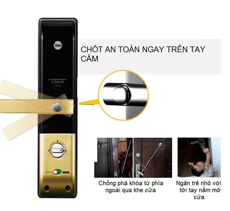 KHÓA VÂN TAY YALE YDM 4109 PLUS GOLD
