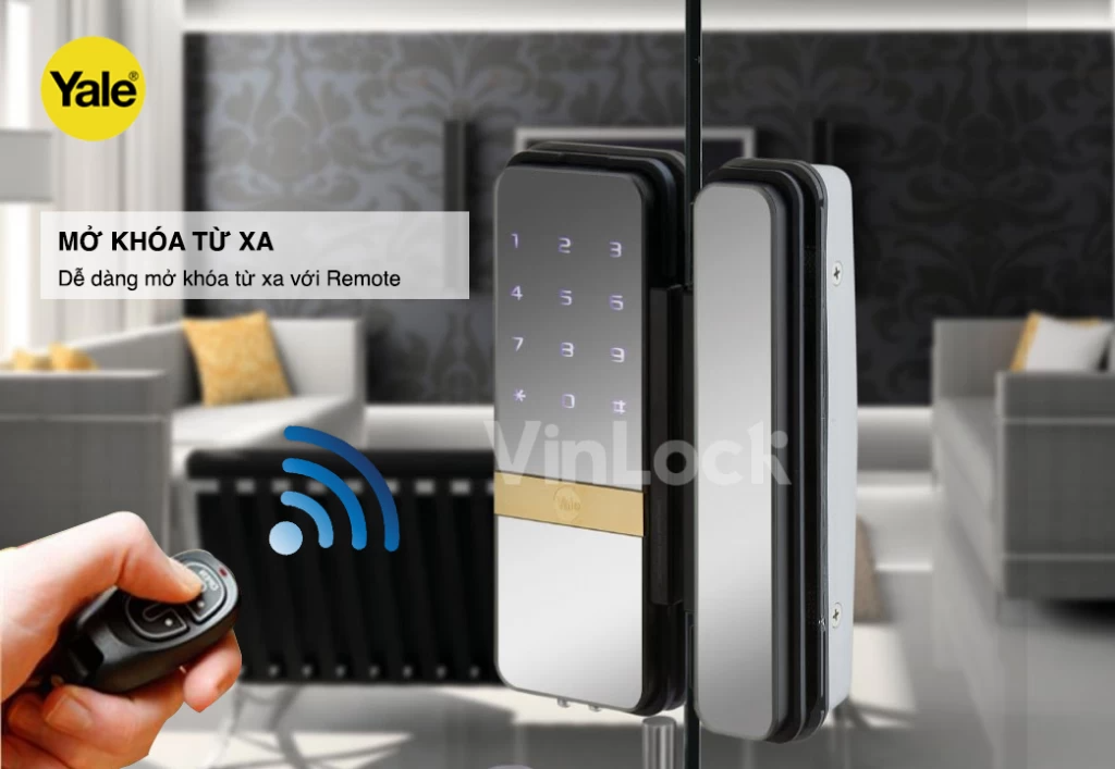 KHÓA ĐIỆN TỬ CỬA KÍNH CƯỜNG LỰC YALE YDG 313